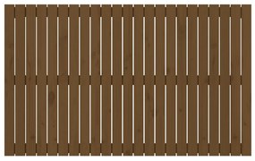 Cabeceira de parede 147x3x90 cm pinho maciço castanho-mel