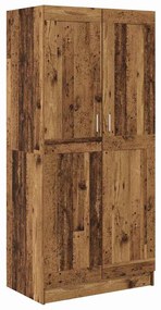 vidaXL Guarda-roupa Madeira Antiga 82,5 x 51,5 x 180 cm