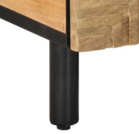 Mesa de centro 80x54x40 cm madeira de mangueira maciça castanho