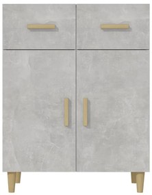 Aparador 69,5x34x89 cm madeira processada cinza cimento