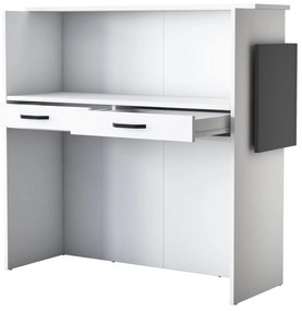 Mesa de Receção MA102 – Branco Antracite – 110x110x40 cm