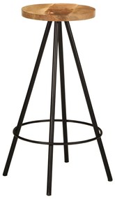 5 pcs conjunto de bar madeira de mangueira maciça