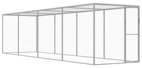 vidaXL Jaula para gatos 6x1,5x1,5 m aço galvanizado