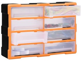 Caixa organizadora com 8 gavetas grandes 52x16x37 cm