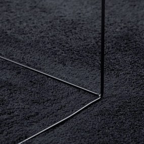 Tapete de pelo curto OVIEDO 160x230 cm preto