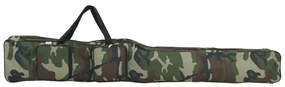Saco para cana de pesca 150 cm tecido oxford camuflagem verde