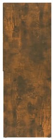 Estante 67x24x161 cm derivados de madeira carvalho fumado