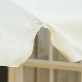 Guarda-Sol de Jardim Cannes – Ø325x250 cm – Creme – Madeira com Teto V