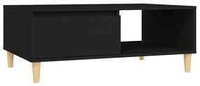 Mesa de centro 90x60x35 cm contraplacado preto