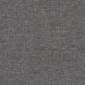 Cadeira de descanso com banco tecido cinzento-claro