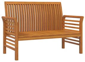 2 pcs conj. lounge jardim c/ almofadões cinza-escuro madeira