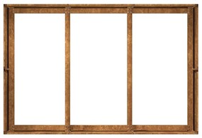 Floreira enferrujada 120x80x40 cm aço resistente