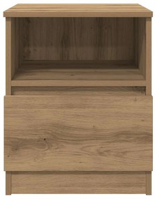Mesa cabeceira 2pcs 40x40x50cm deriv.madeira carvalho artisiano