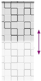 Rolo de Duche Estores cassete 110x240 cm Largura Tecido 106 cm