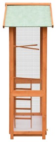 Gaiola para pássaros 125,5x59,5x164 cm pinho e abeto maciços