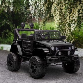 Carro elétrico infantil de 12 V com comando à distância, preto