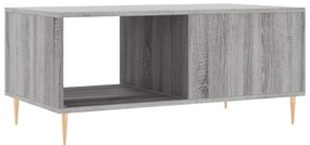 Mesa de centro 90x50x40 cm derivados de madeira cinzento sonoma