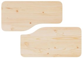 Mesa de centro 2 pcs Natural 100 x 69 x 35.5 cm
