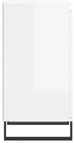 Aparadores 2 pcs 40x35x70 cm deriv. de madeira branco brilhante