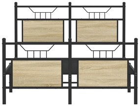 Estrutura cama s/ colchão derivados de madeira carvalho sonoma