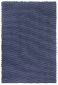 vidaXL Tapete retangular natural 160x230 cm algodão azul marinho