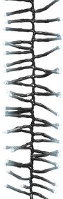 Cordão de luzes agrupadas 2000 luzes LED 17 m PVC branco frio