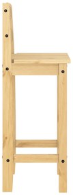 5 pcs conjunto de bar pinho maciço