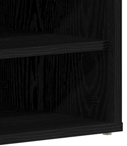 Armário de Sapatos vidaXL 2 pcs Preto Carvalho 32x35x70 cm Madeira de