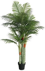 Palmeira artificial com 3 troncos 180 cm PP verde
