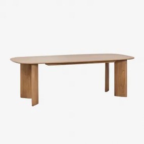 Mesa De Jantar Oval 240x100 Cm Em Madeira De Mangueira Miller Madeira De Manga - Sklum