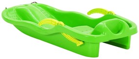 Trenó com travões 87x40x18 cm polipropileno verde
