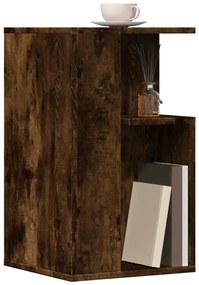 Mesa de apoio 35x35x60 cm derivados de madeira carvalho fumado