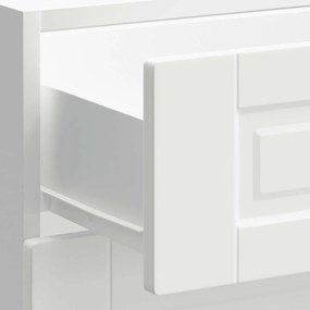 Armário base de cozinha Porto derivados de madeira branco