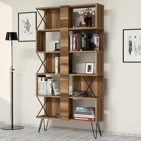 Estante Extra – Nogueira – 90x167,3x22 cm