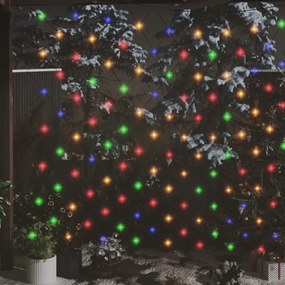 vidaXL Rede luzes de natal 4x4 m 544 luzes LED int/ext colorido