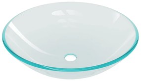 Lavatório torneira válvula click-clack vidro temp. transparente