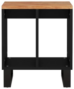Mesa de apoio 40x31x46 cm acácia maciça/derivados de madeira