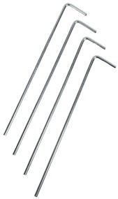 Árvore de Natal branca para candeeiro de pé 180cm incl. LED com temporizador IP44 - Ki