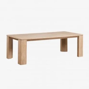 Mesa De Jantar Retangular 240x110 Cm Em Travertino Gundemar Travertino - Sklum