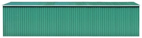 Abrigo de jardim 257x779x181 cm aço galvanizado verde