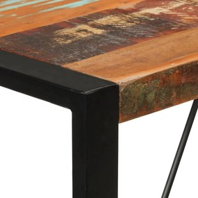 Mesa de bar 110x55x110 cm madeira recuperada maciça