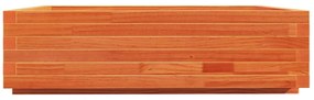 Vaso/floreira de jardim 90x90x26,5 cm pinho maciço castanho-mel