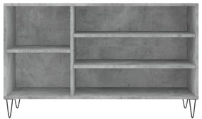 Sapateira 102x36x60 cm derivados de madeira cinzento cimento