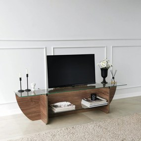 TV Stand Lily – Walnut – 158 cm x 40 cm x 35 cm