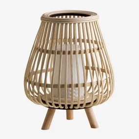Lâmpada De Mesa Led Sem Fios Para Exterior Melzu Natural - Sklum
