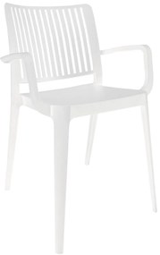 Cadeira JOY c/ braços, Branco – Pack com 16 unidades