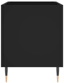 Armário para discos 74,5x38x48 cm derivados de madeira preto