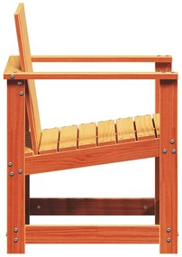 3 pcs conjunto lounge de jardim pinho maciço castanho-mel
