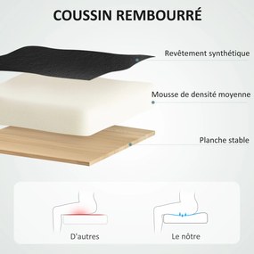 Cadeira de escritório com função de balanço e rodas giratórias a 360°, 66 x 75,5 x 115,5-124,5 cm, preta