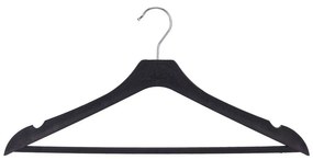 Conjunto de Cabides Preto Plástico (44 X 22 X 0,5 cm) (3 Pcs)